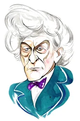 Jon Pertwee als Doctor Who in der BBC-Fernsehserie Doctor Who